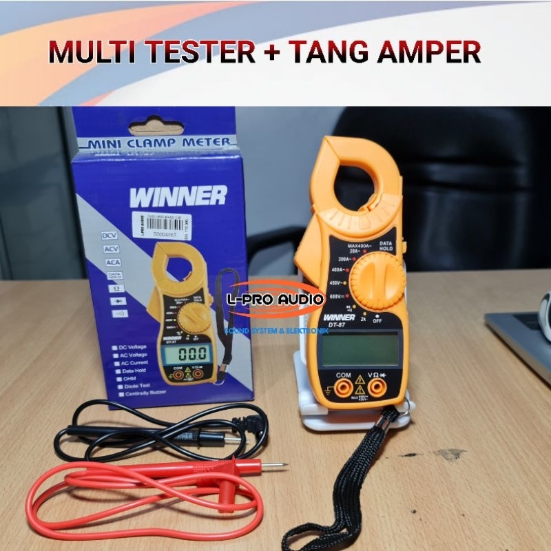 Jual Tang Amper WINNER DT-87 Multitester Digital multimeter avometer ...