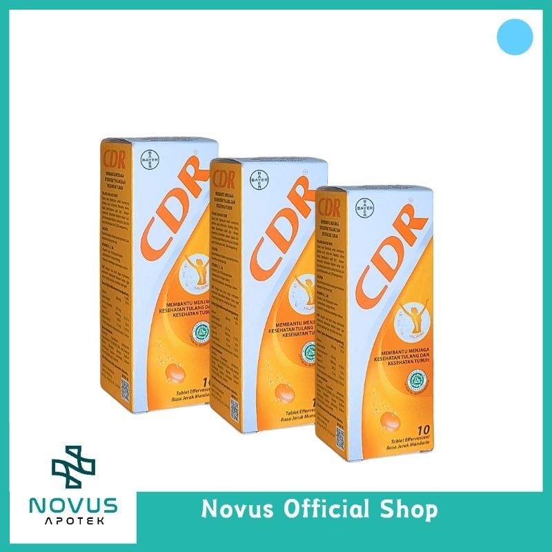 Jual CDR Suplemen Kalsium 10 Tablet Effervescent - Penguat Tulang dan ...