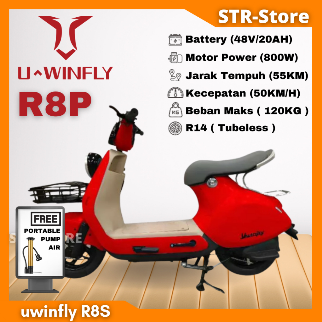 Jual SEPEDA LISTRIK UWINFLY R8P 800W SEPEDA LISTRIK PROMO R8 P U WINFLY ...