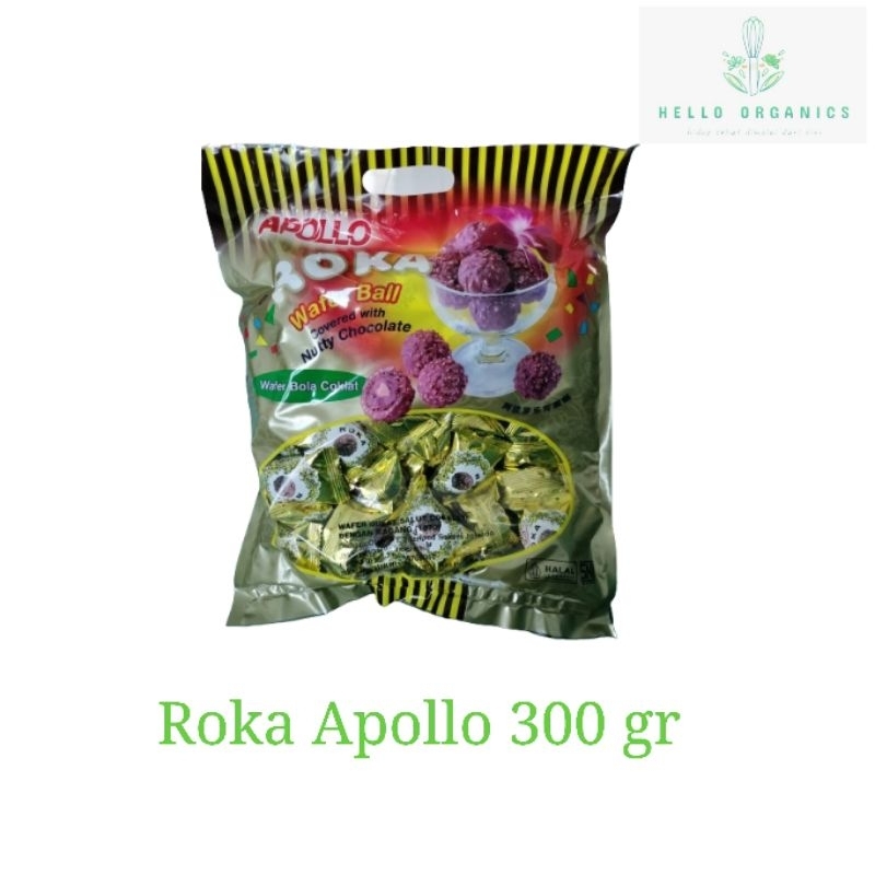 Jual Roka Apollo Wafer Ball 300 gr isi 50 pcs | Shopee Indonesia