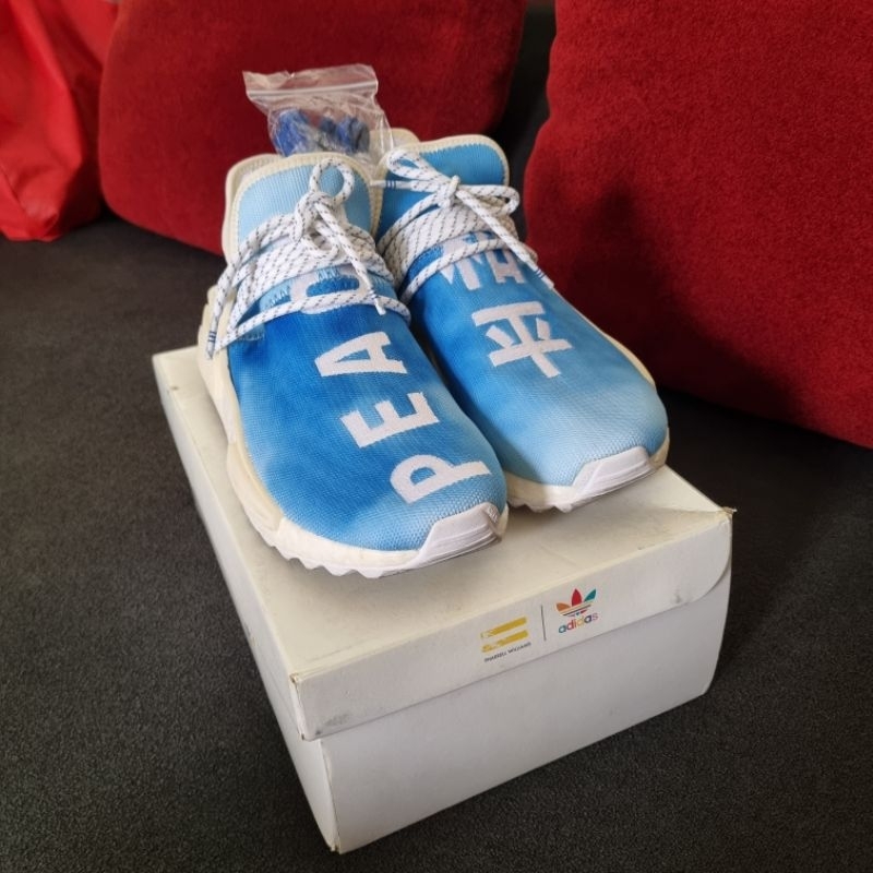 Jual Adidas Pharrell NMD HU China Pack Peace Blue Shopee Indonesia