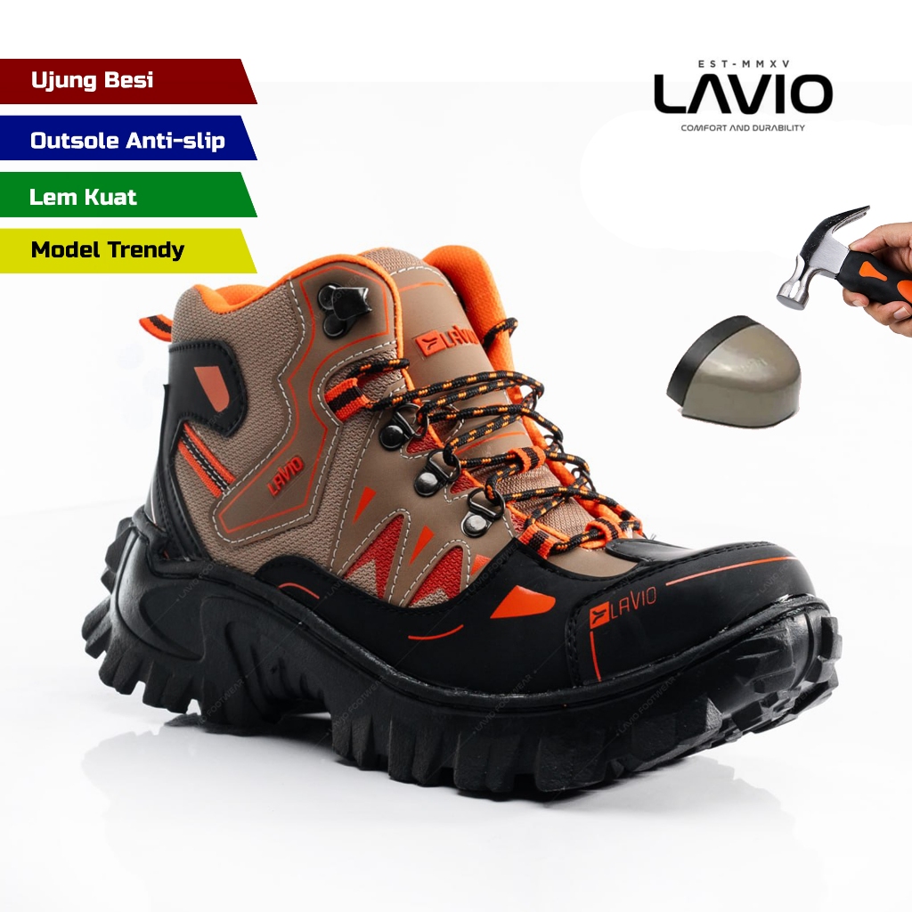 Jual Sepatu Safety Shoes Pria LAVIO GRADIENT Premium Quality Sepatu ...