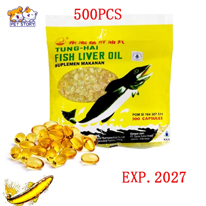 Jual Tung Hai Fish Liver Oil Minyak Ikan 500pcs Shopee Indonesia