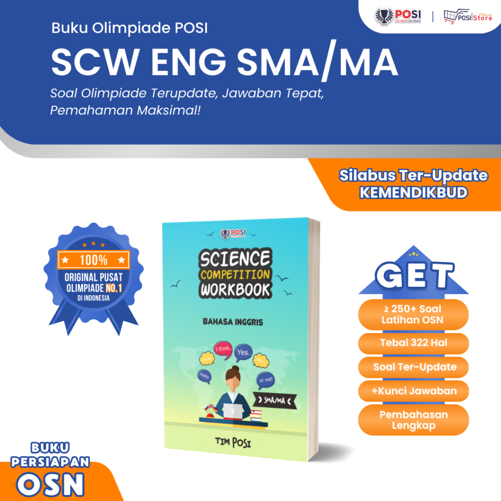 Jual BUKU OLIMPIADE PERSIAPAN OSN KSN BAHASA INGGRIS SMA/MA TERLENGKAP ...