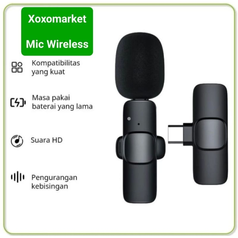 Jual Wireless Microphone Mic Clip On USB PC Laptop HP | Shopee Indonesia