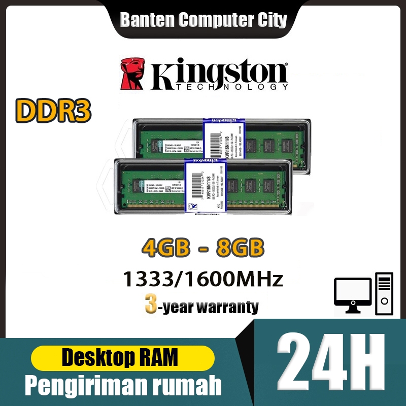 Jual Pengiriman Jakarta Kingston Ram DDR3 4GB 8GB Desktop RAM DDR3