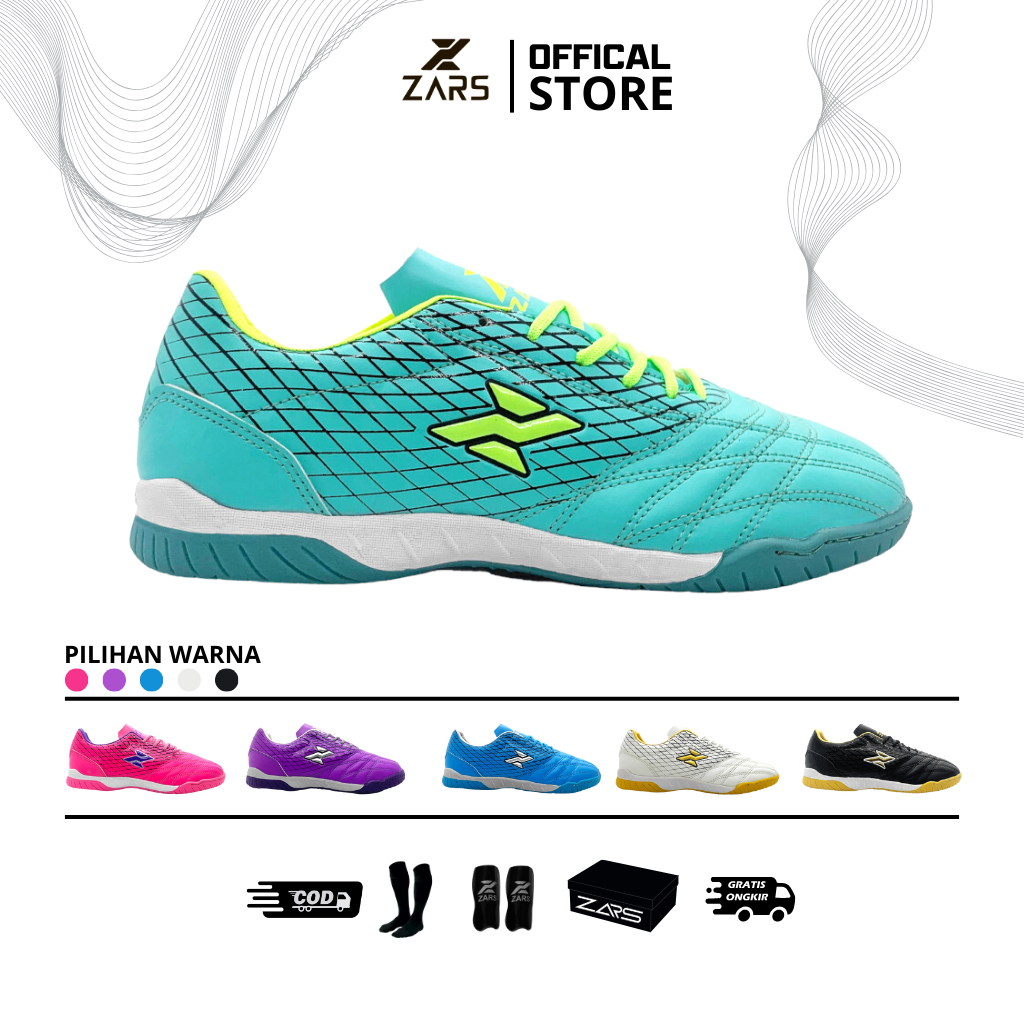 Jual Zars Sepatu Futsal Mighty Pro IN Green | Shopee Indonesia