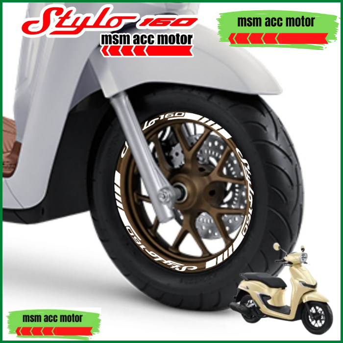 Jual Stiker Sticker Velg Honda Stylo 160 Berkualitas Premium | Shopee ...