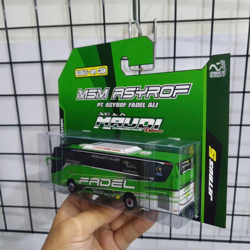 Jual MINIATUR BUS KARTON MSM ASYROF FADEL 
