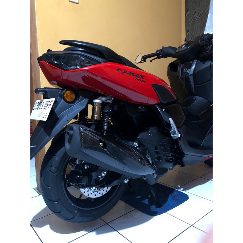 Jual cover knalpot model rob1 karbon kevlar bisa untuk nmax new / old ...