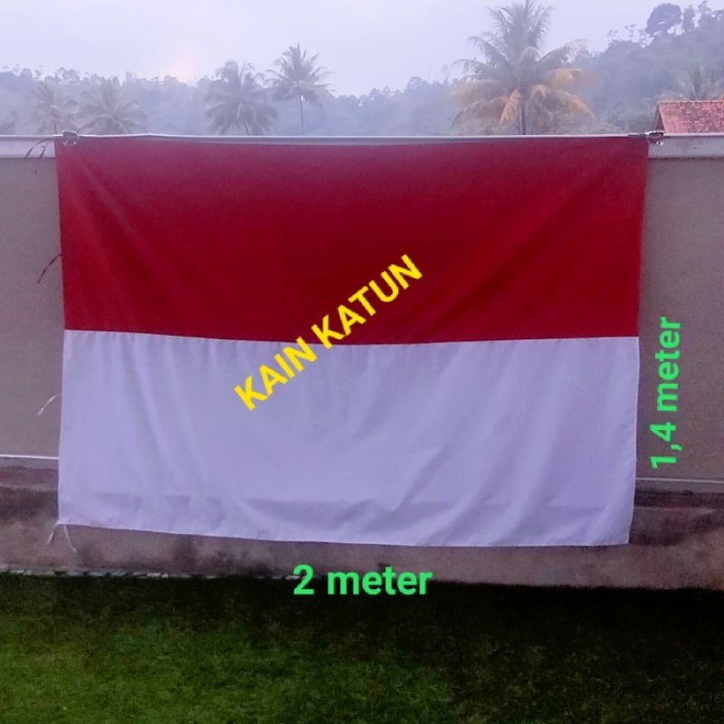 Jual Bendera Merah Putih Kain Katun Tebal Sang Saka Merah Putih Shopee Indonesia