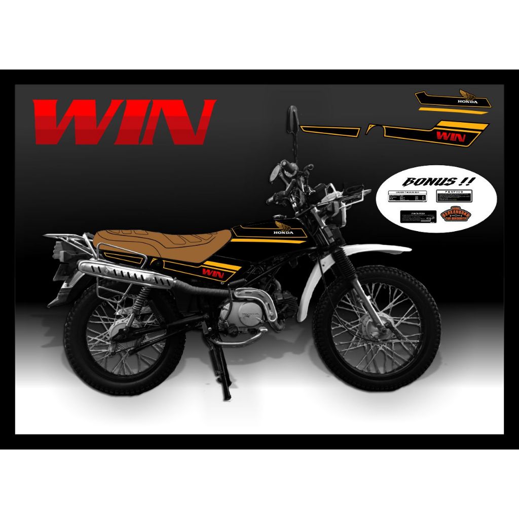 Jual Stiker Honda Win 100 Gold Ori | Shopee Indonesia
