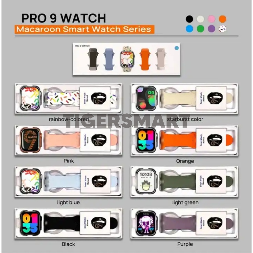 Jual SMARTWATCH PRO 9 SINGLE STRAP LAYAR FULL HD 2.2 inch | Shopee ...