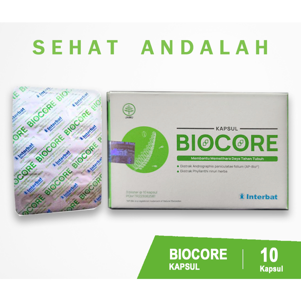 Jual BIOCORE KAPSUL (1 BLISTER / 10 KAPSUL) PEMULIHAN STAMINA SAAT ...