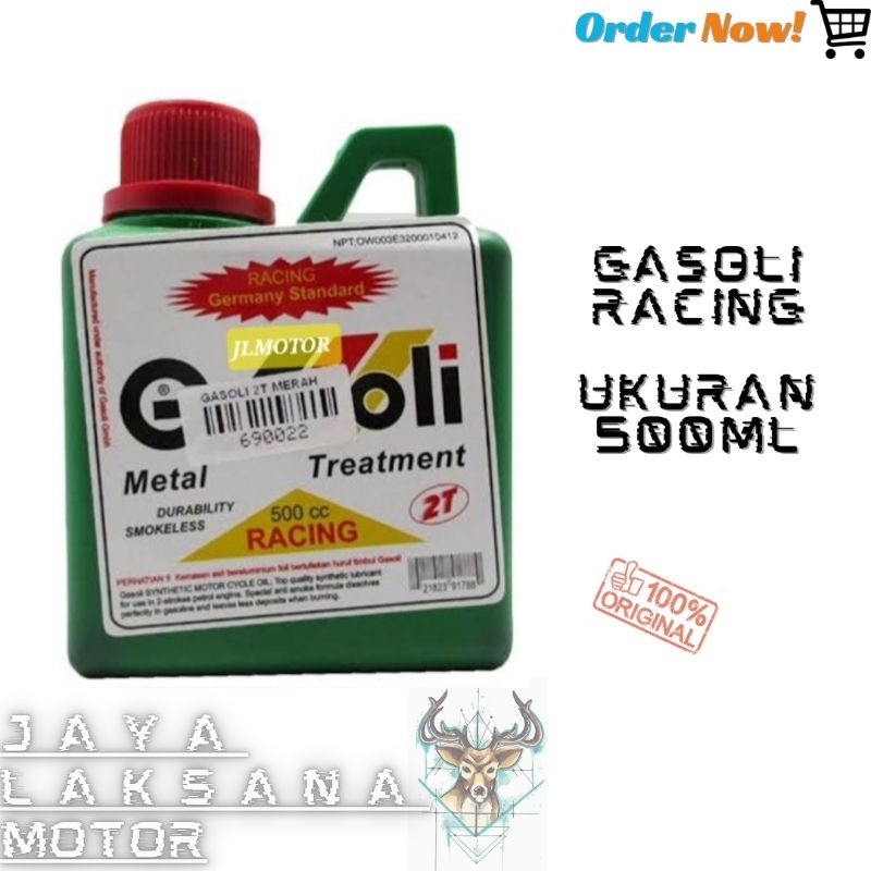 Jual GASOLI RACING OLI SAMPING MOTOR 2TAK 2T UKURAN 500ML | Shopee ...