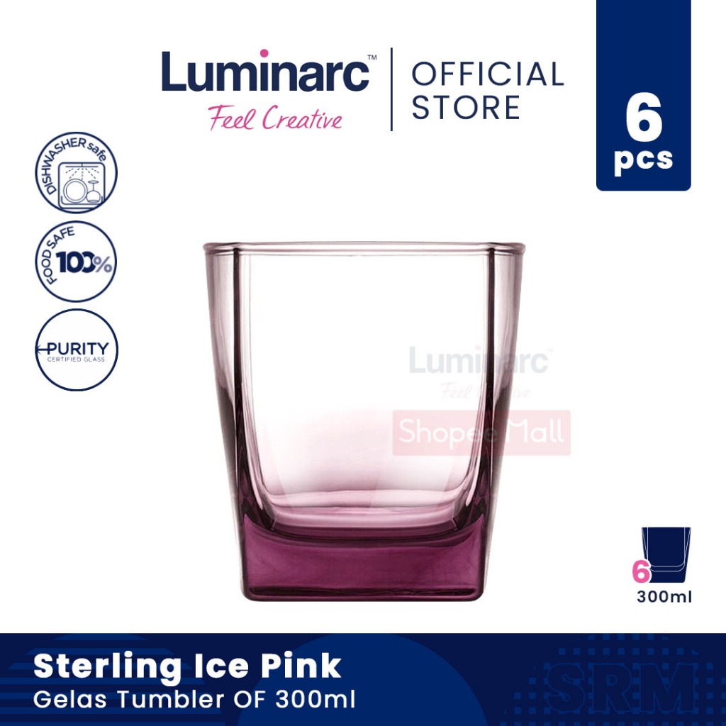 Jual Luminarc Gelas Tumbler Of Sterling Ice Pink 300ml 6pcs Shopee Indonesia 4373