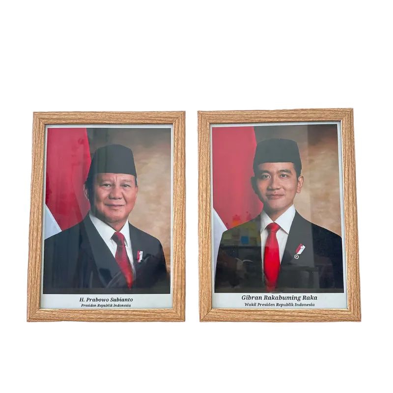 Jual BINGKAI FOTO PRESIDEN DAN WAKIL PRESIDEN PRABOWO SUBIANTO DAN