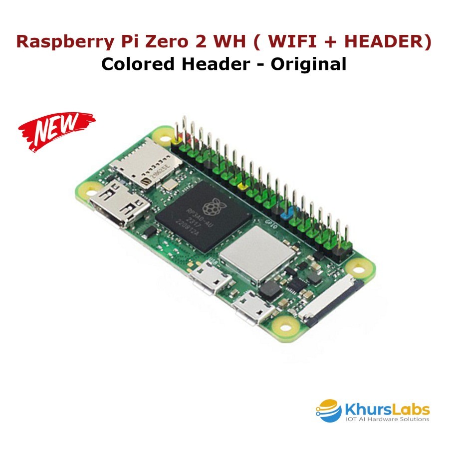 Jual Raspberry Pi Zero 2 W H ( Wifi And Pre-Soldered Header) Terbaik ...