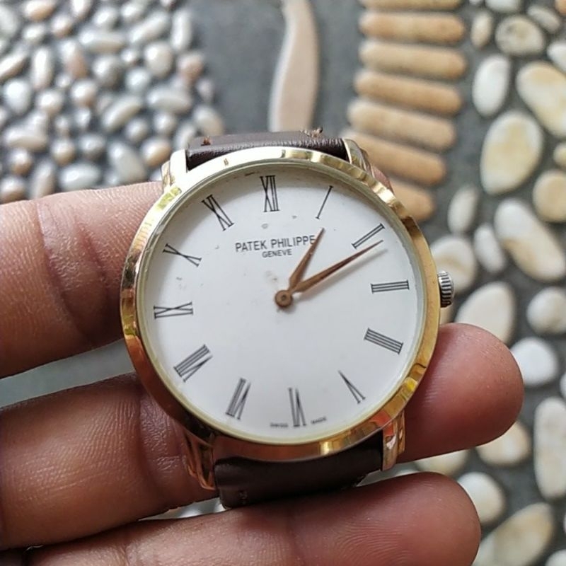jam tangan patek philipe quartz original bekas