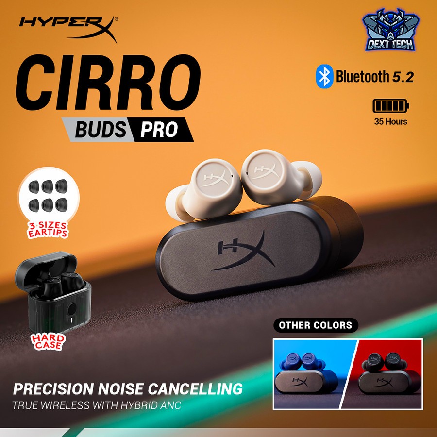 Jual HyperX Cirro Buds Pro TWS ANC Low Latency Earbuds Gaming | Shopee ...