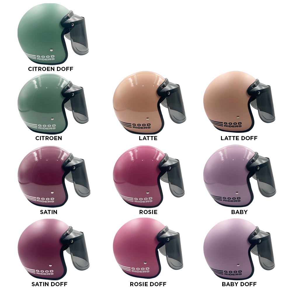 Jual Goku Helm - Helm Bogo Dewasa SNI Full Leher Classic Good Riders ...