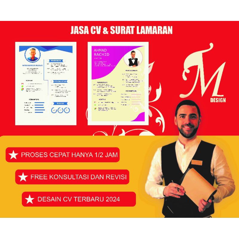 Jual Jasa Desain CV / Surat Lamaran Kerja / Desain CV Surat Lamaran ...