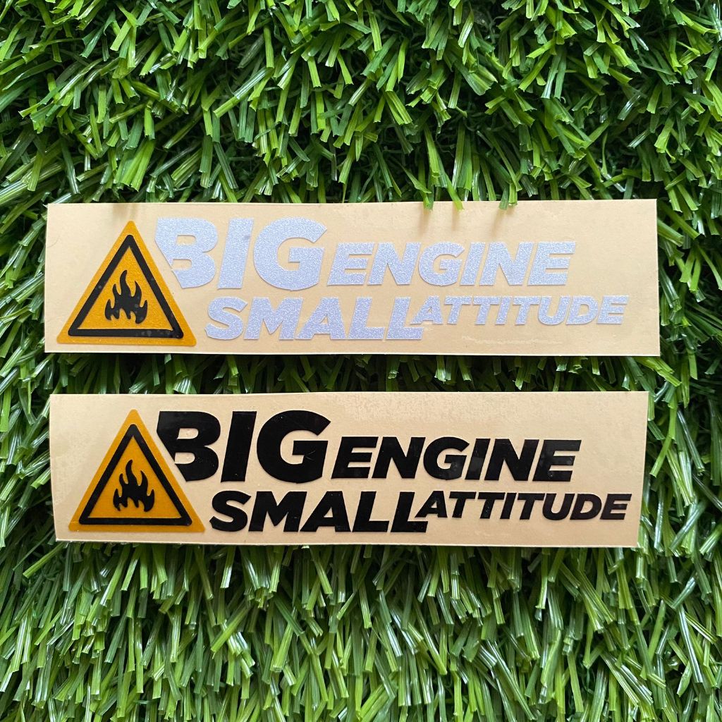 Jual sticker motor - stiker BIG ENGINE Small Attitude vario nmax aerox ...