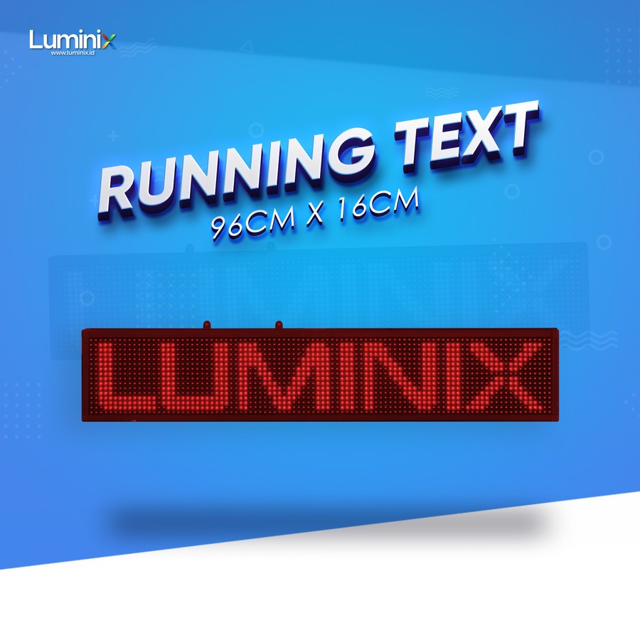 Jual Running Text Tiga Warna Outdoor 1 M X 20 Cm Wifi | Shopee Indonesia