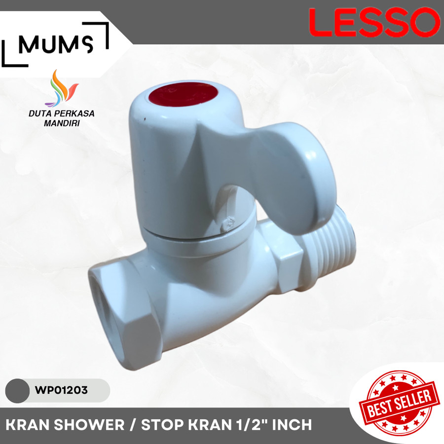 Jual Stop Kran Air Lesso 1/2