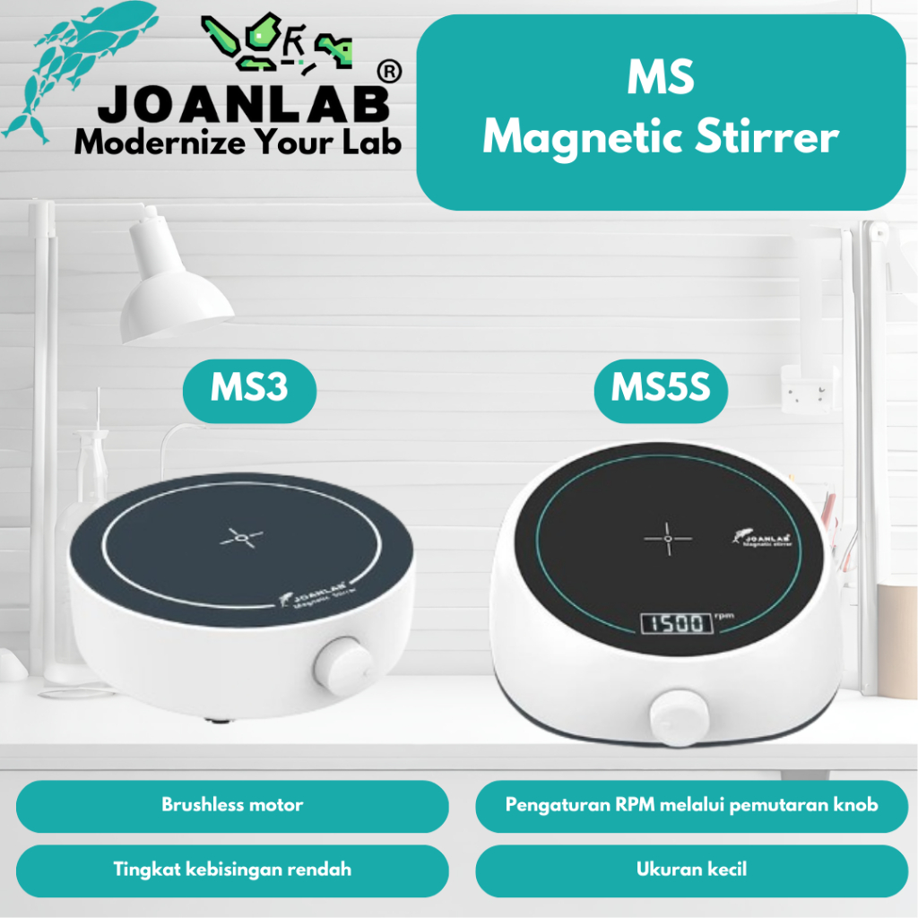 Jual JOANLAB Magnetic Stirrer Pengaduk Magnet MS3/MS5S | Shopee Indonesia