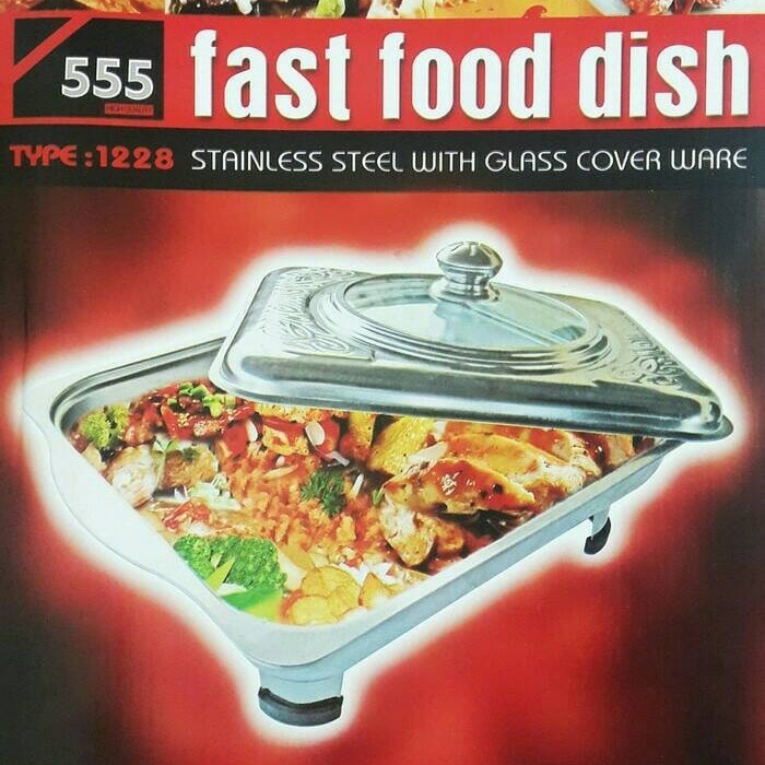 Jual Baking Tray Tempat Makan Prasmanan Stainless Fast Food Dish Home ...