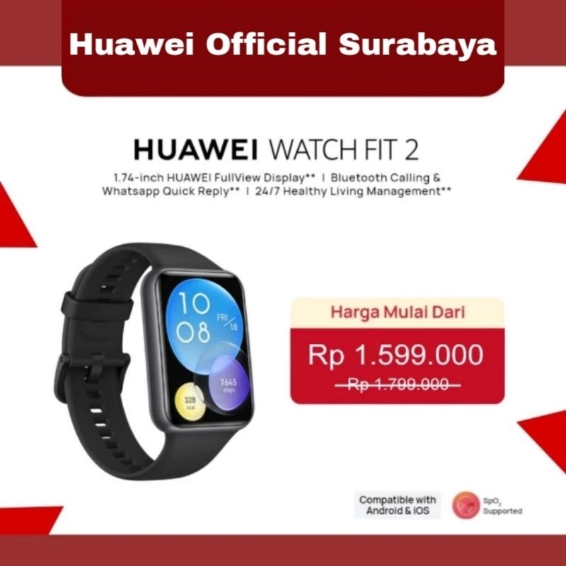 HUAWEI WATCH FIT SmartWatch FullView Bluetooth Calling  Smarth Fitness Health