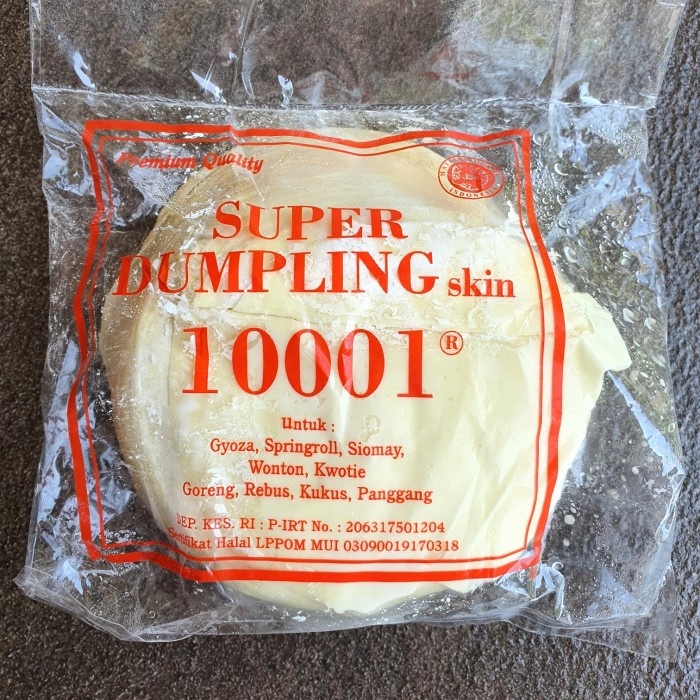 Jual KULIT DIMSUM PANGSIT REBUS/GORENG SUPER DUMPLING SKIN MEREK 1001 ...