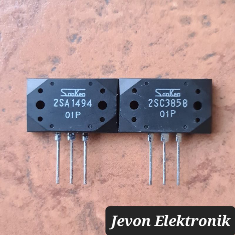 Jual Transistor Sanken 2SA1494 2SC3858 01P Original 1 Set IC SA1494 ...