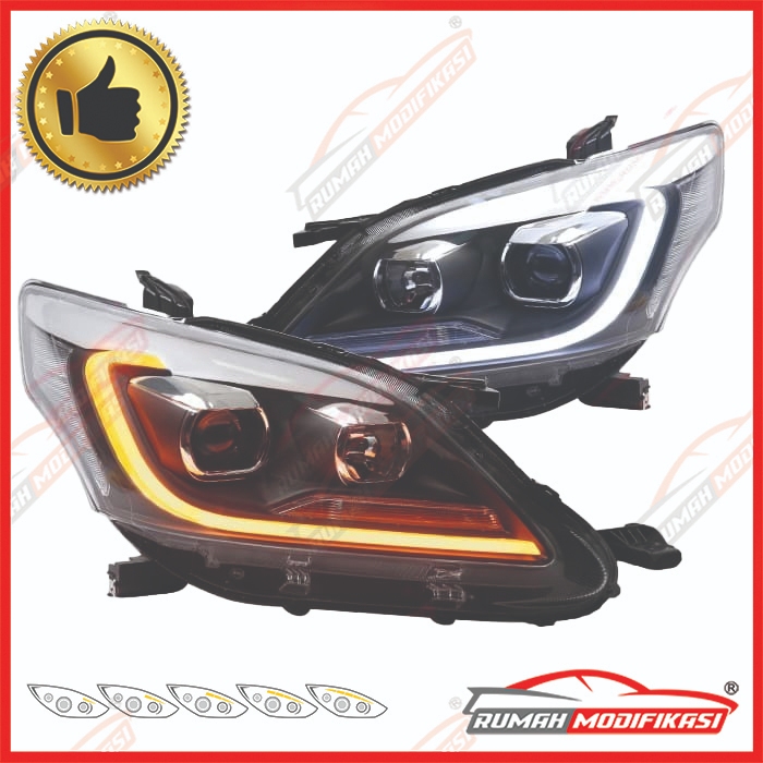 Jual HEAD LAMP - TOYOTA GRAND INNOVA 2012-2015 - LIGHT BAR - PROJECTOR ...