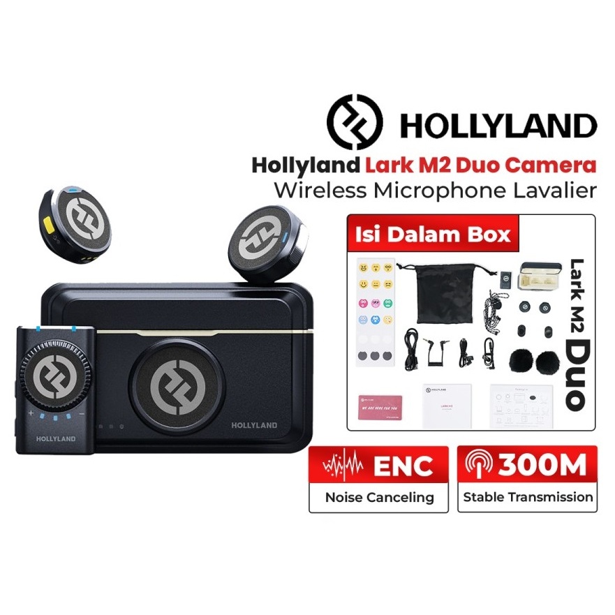 Jual Hollyland Lark M2 Wireless Lavalier Microphone M2 Duo | Shopee ...