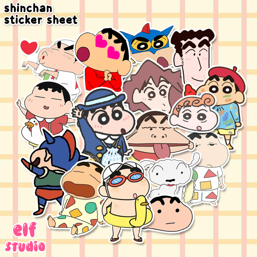 Jual Sticker Shinchan Pack 17 PCS Stiker Crayon Shin chan Nohara Sinosuke  Kartun Lucu Sinchan Deco Buku Jurnal | Shopee Indonesia