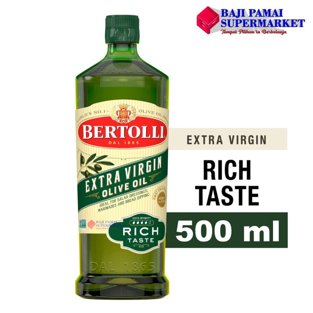 Jual BERTOLLI EXTRA VIRGIN OLIVE OIL RICH TASTE 500 Ml | Shopee Indonesia