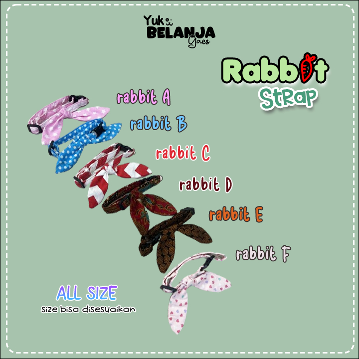 Jual Kalung Dasi /untuk kucing model Rabbit Strap / Kalung dasi untuk