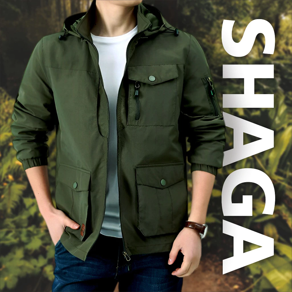 Larisko Jaket Windberaker Shaga Premium Waterproof Windproof