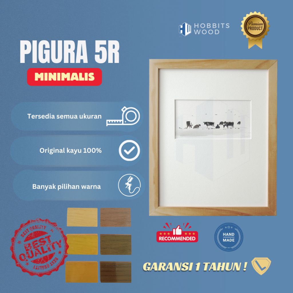 Jual Frame Foto 5r Pigura Kayu Minimalis Bingkai Kayu Kertas Foto