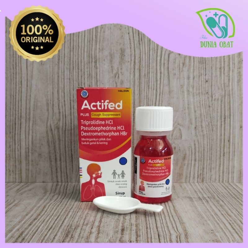 Jual [60 ml] Actifed syrup | merah | hijau | batuk pilek | batuk dahak ...
