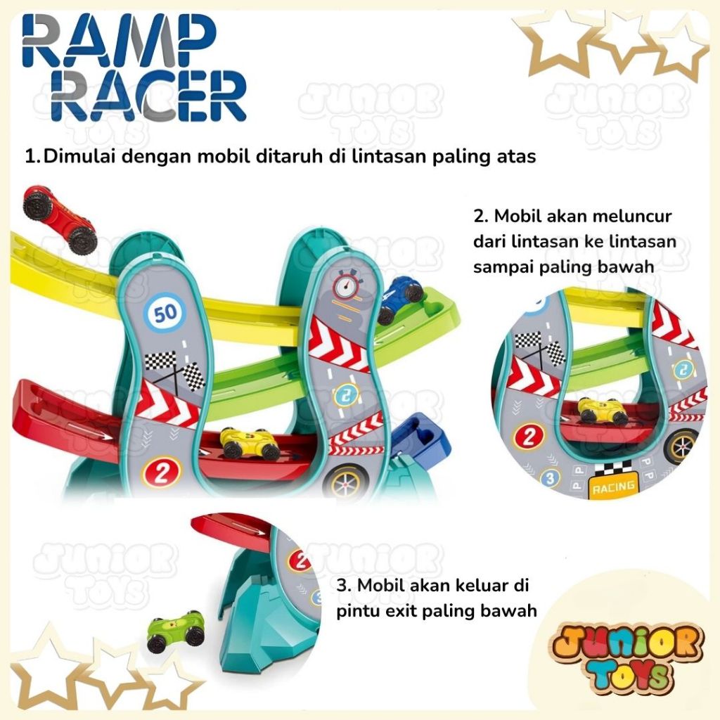 Jual Track Mobil Mobilan Ramp Racer Mainan Anak Seluncuran Sliding ...