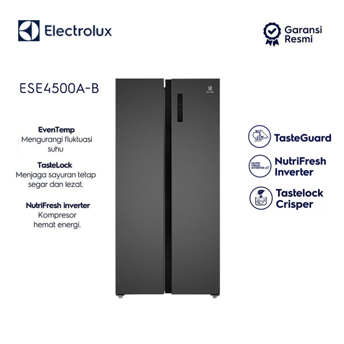 Jual KULKAS ELECTROLUX ESE4500A B SIDE BY SIDE INVERTER ESE4500A-B ...