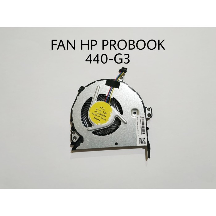 Ventola Di Raffreddamento HP ProBook 440 G3 (440G3) - Nuova, 4 Pin, 5V, Argento