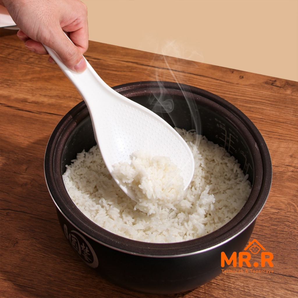 Jual Sendok Nasi Tebal Anti Lengket Centong Nasi Plastik Serbaguna Rice ...
