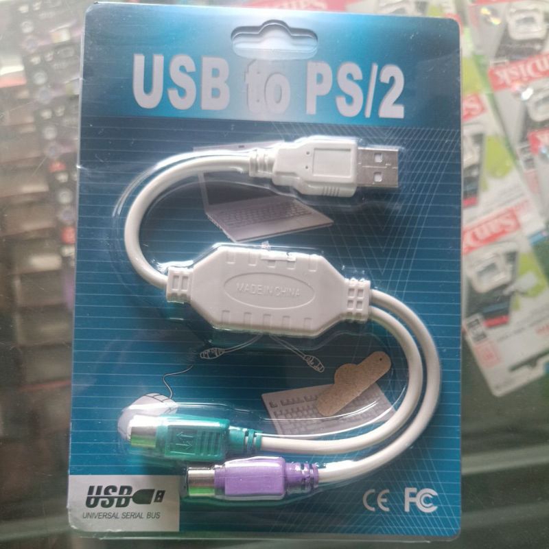 Jual Converter USB to PC PS2 Keyboard Mouse | Shopee Indonesia