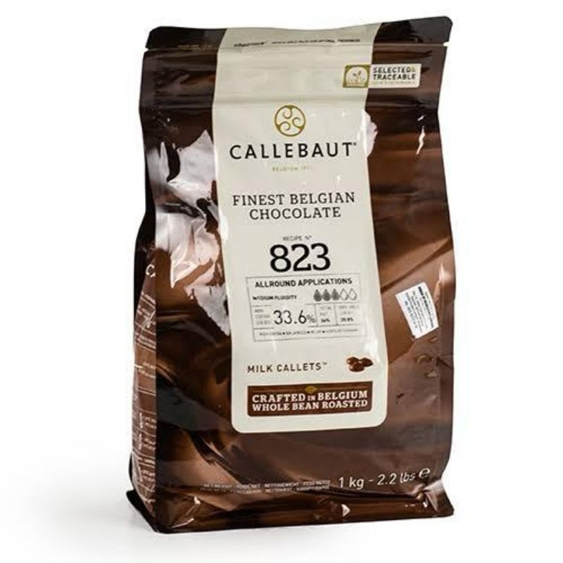 Jual CALLEBAUT 823 MILK CHOCOLATE CALLETS 33,6% 100gr, coklat baking ...