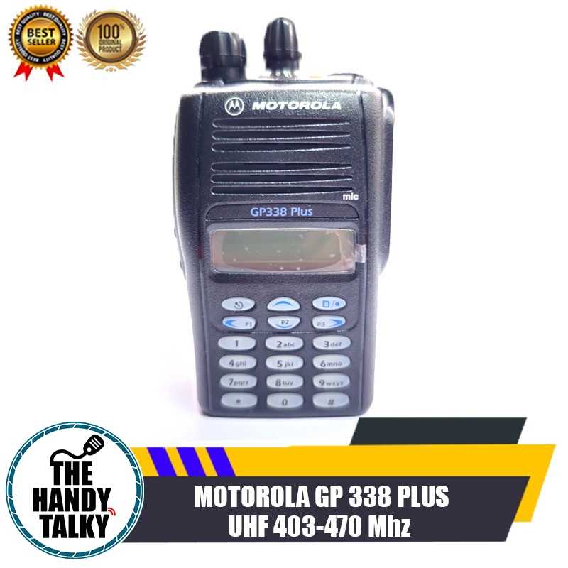 Jual Motorola GP 338 Plus UHF 403-470 Mhz Radio Ht Motorola Baru Gp338 ...