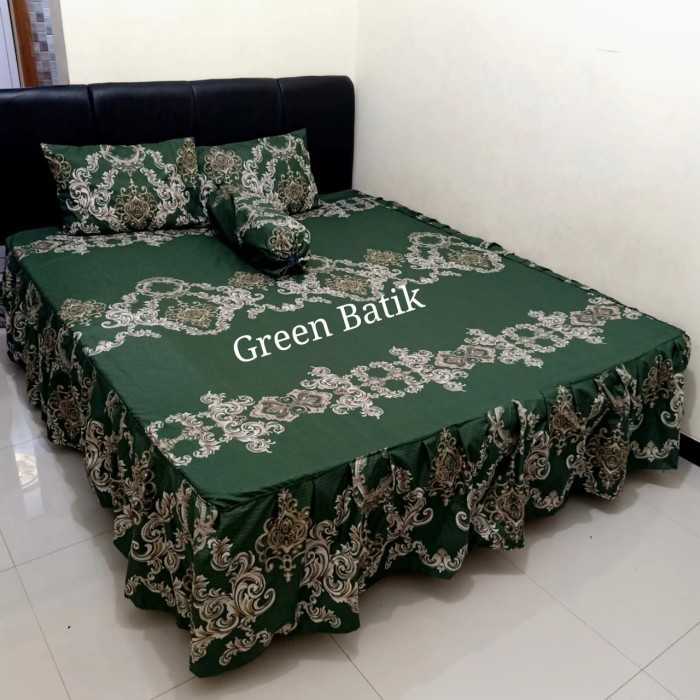 Jual Sprei Rumbai Motif Bunga King/Queen/Double/Single Free 2 Sarban 2 ...